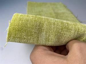 Bari møbelstof - blød chenille med struktur i verde pistacchio chiaro