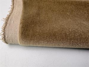 Vævet bomuldsvelour - mørk khaki