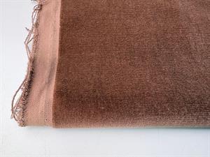 Vævet bomuldsvelour - lækker nougat