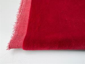 Vævet velour - bright burgundy red