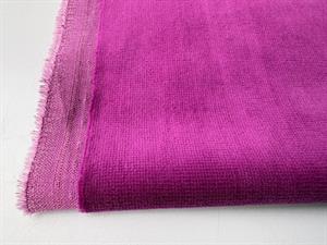 Vævet bomuldsvelour - frisk magenta
