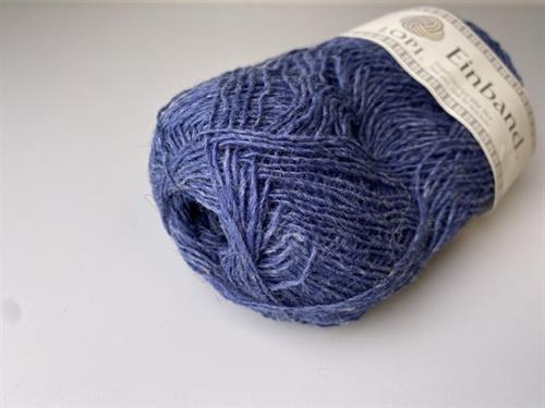 Einband - 100% ny islandsk uld, jeansblue