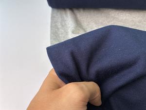 Bomuldsjersey - navy / grey