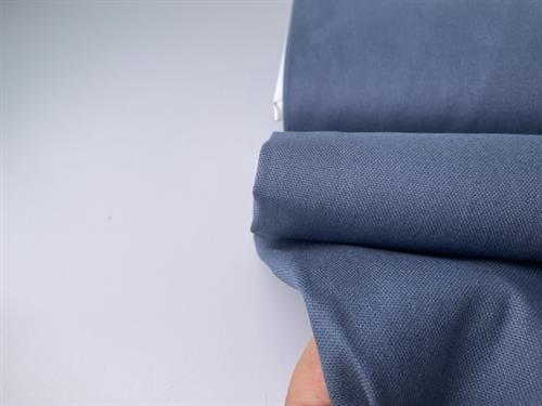 Lærredsvævet canvas - jeansblå