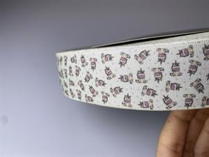 Elastik - søde små enhjørninger hjerter, 35 mm