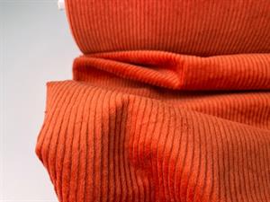 Fløjl / bubble corduroy - smuk blød kvalitet, terracotta og med stræk