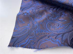 Fastvævet brokade - magisk sjalsmønster på mørk bund