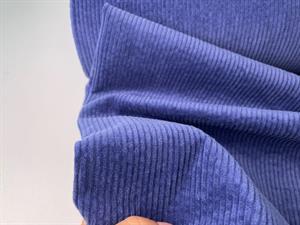 Fløjl / bubble corduroy - smuk blød kvalitet, lys navy og med stræk