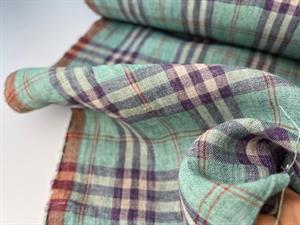 Fastvævet hør - fantastiske tern i mintgrøn