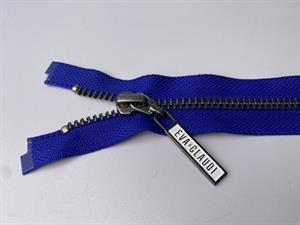 Lynlås - 2-vejs, mørk koboltblå med metaltænder, 32 cm