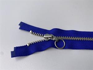 Lynlås - 2-vejs, mørk koboltblå med metaltænder, 50 cm