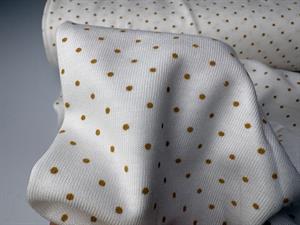 Bomuldsjersey - sommerlet, blød og naturlig lille prik