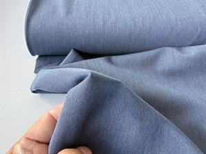 Gabardine - krølfri buksestof i jeans melange