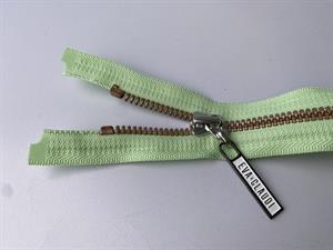 Lynlås - 2-vejs, mintgrøn med plasttænder, 32 cm