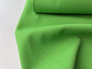 Fastvævet polyester - intens grøn med lidt stræk, crepet