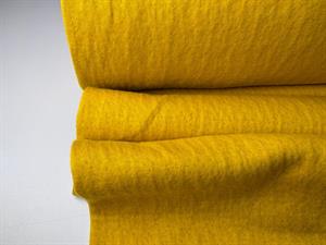 Quiltet bomuldsjersey - intens lækker varm gul, punkt quiltet