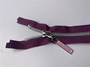 Lynlås - 2-vejs, mørk lilla med plasttænder, 40 cm