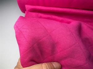 Quiltet bomuldsjersey - pink, og lækker blød