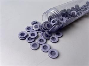Knap -  lys lavendel med tyk kant, 12 mm