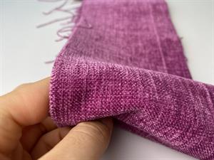 Bari møbelstof - blød chenille med struktur i orchidea viola