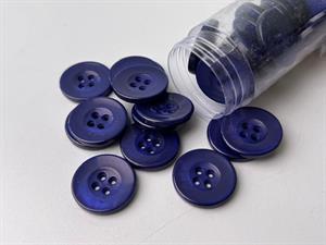 Knap - mørk koboltblå, 22 mm
