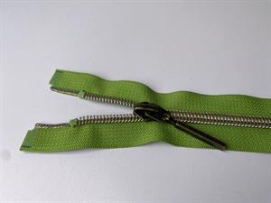 Lynlås - 2-vejs, æblegrøn med plasttænder, 42 cm