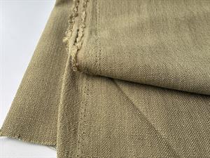 Gardinstof - khaki i hør look