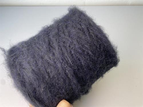 Mantra Garzato chunky mohair look - navy, hel cone 