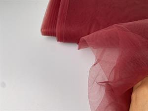 Blød tyl - dusty wine red