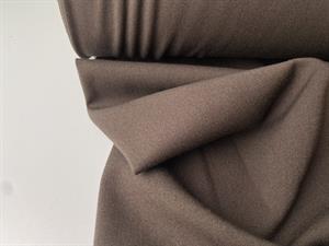 Wool touch med stræk - mørk kaffe
