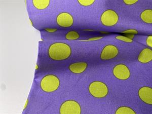 Patchwork stof - Tula Pink's pom pom purple / acid lime