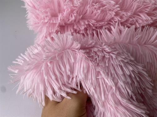 Langhåret pels - baby lyserød