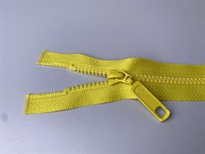 Lynlås - 2-vejs, gul med plasttænder, 50 cm