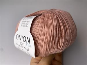 Onion knit - økologisk uld med nældefiber, rosa