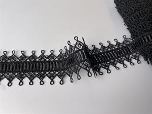 Knipling bånd - sort, 45 mm