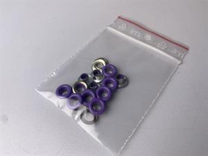 Snøreringe - lilla, 10 stk.