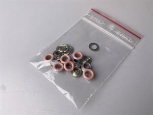 Snøreringe - lyserød, 10 stk.