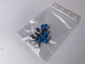 Snøreringe - blå, 10 stk.