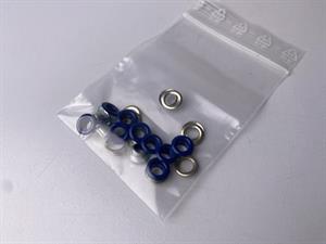 Snøreringe - mørkeblå, 10 stk.