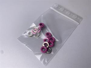 Snøreringe - pink, 10 stk.