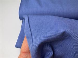 Skjorte poplin - klassisk skjorte stof i lækreste blå tone 