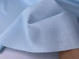 Poplinagtig bomuldslærred - lyseblå