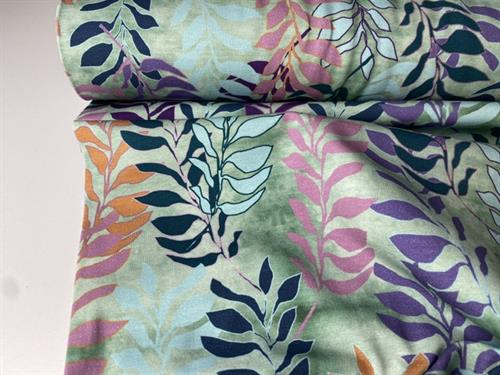 Bomuldsjersey - botanical breeze