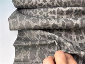 Twill - denim med leo print