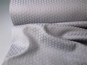 Vævet - blid grå med dutter