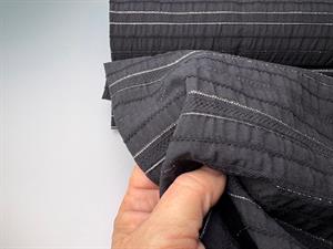 Vævet - sort og vævede striber