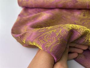 Jacquardvævet viscose med silke - enchanted old pink