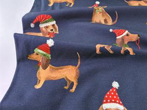 French terry - søde julehunde