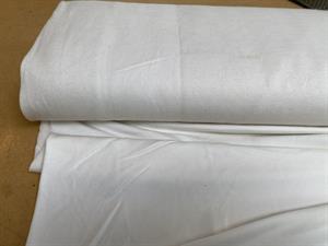 Polyesterjersey med lidt uld - råhvid