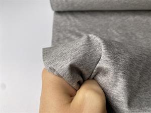 Bomuldsjersey - gråmeleret